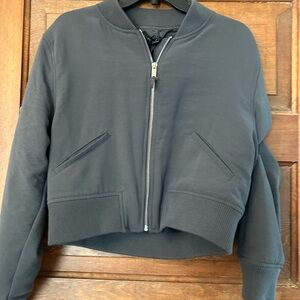 Rachel Zoe Charcoal Bomber Jacket